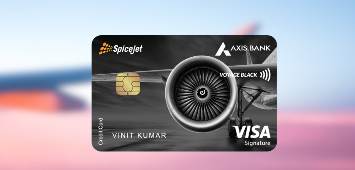 SpiceJet Axis Bank Voyage Black Credit Card